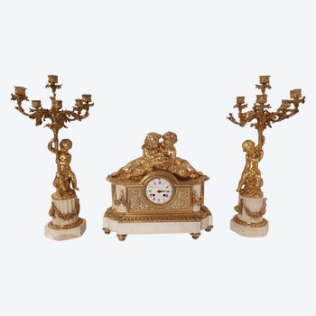 Garniture De Cheminée Bronze, Napoléon III