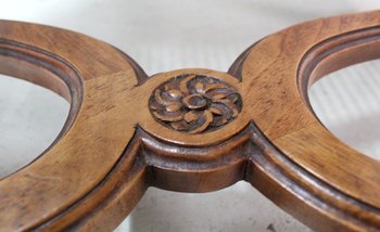 Pair of solid Walnut Caned Armchairs, Regency style - 1910 / 1920