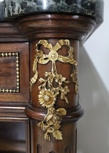 Buffet Desserte d’Entre-Deux en Acajou, style Louis XVI – Début XXe