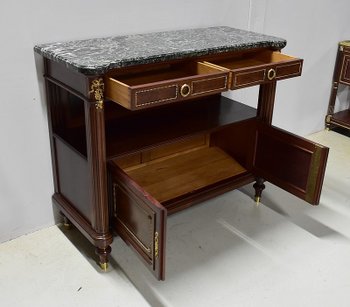 Buffet Desserte d’Entre-Deux en Acajou, style Louis XVI – Début XXe