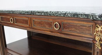 Buffet Desserte d’Entre-Deux en Acajou, style Louis XVI – Début XXe