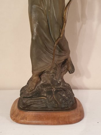 Emile Gregoire, Large Terracotta Lamp