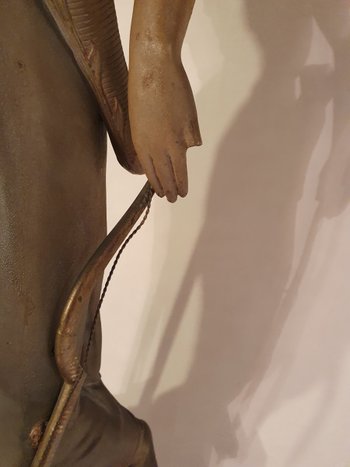 Emile Gregoire, Large Terracotta Lamp