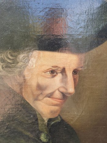 XIX th century, Man portrait, Armoire, Coat of arms