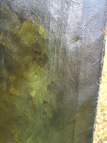 Ritratto di uomo, olio su tela datato 1912