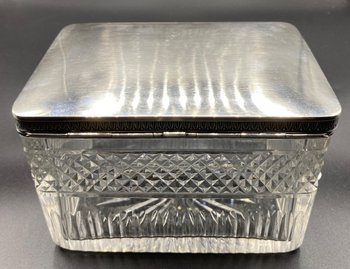 CRYSTAL AND SILVER BOX