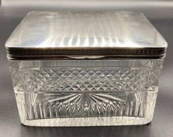 CRYSTAL AND SILVER BOX