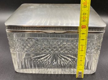 CRYSTAL AND SILVER BOX