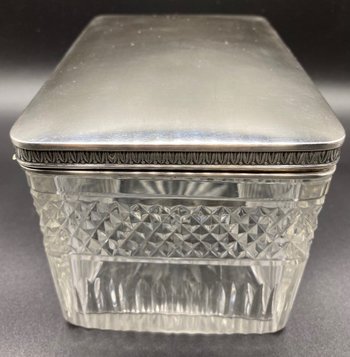 CRYSTAL AND SILVER BOX