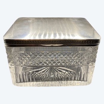 CRYSTAL AND SILVER BOX