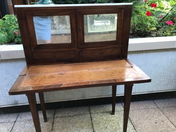 Petit Bonheur Du Jour Mahagoni Directoire Oben Marmorplatte
