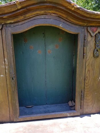 Vitrine En Sapin Polychrome XVIIIe siècle