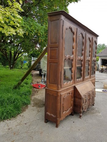 Bibliothèque, Vitrine Commode Arbalète