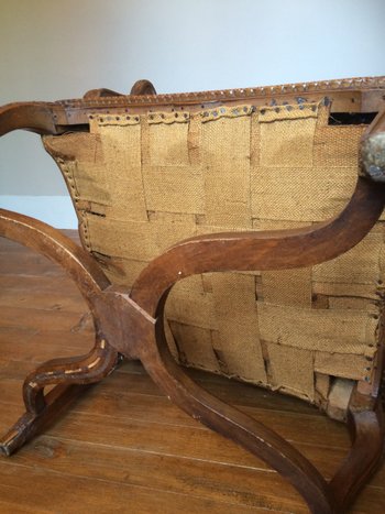 Fauteuil XIX° en hêtre