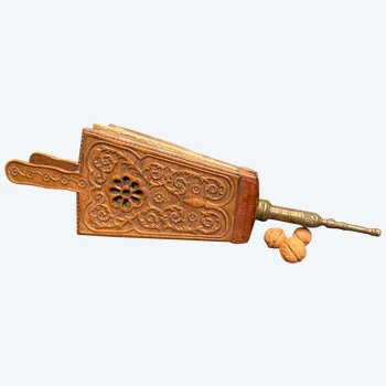 Carved wood bellows from the 18th century