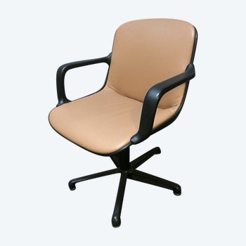 Sedia da ufficio in pelle di Comforto