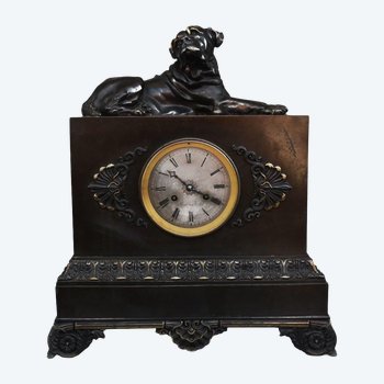 Pendulum Au Cane Corso Restoration Bronze XIXth
