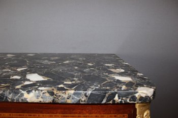 Chiffoniere in mogano e intarsio in stile Luigi XVI, 1925 ca.
