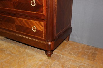 Chiffoniere in mogano e intarsio in stile Luigi XVI, 1925 ca.