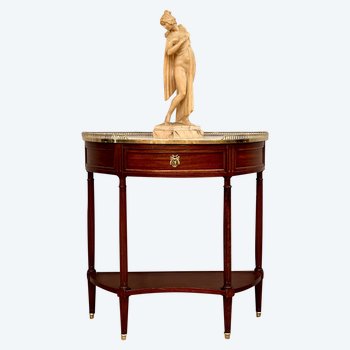 Half Moon Mahogany Console In The Louis XVI Style Late 18th Century