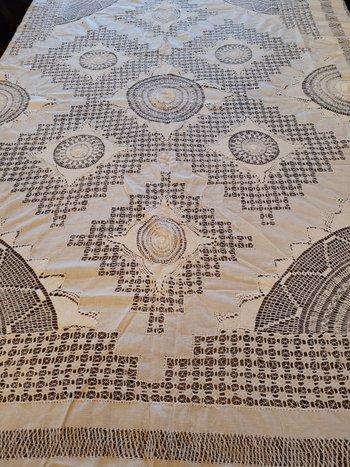 Large lace tablecloth from the early 20th century