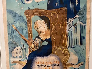 SNCF - Affiche Originale Voyage Bourbon l'Archambault