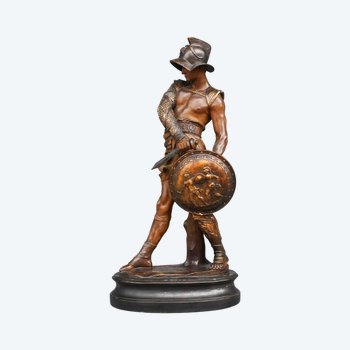 Gladiatore in terracotta policroma di Goldscheider 1900