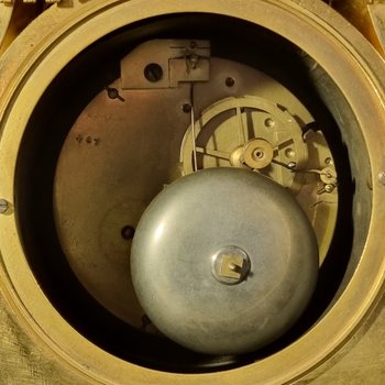 Andre-Antoine RAVRIO : Superb signed Empire period clock.