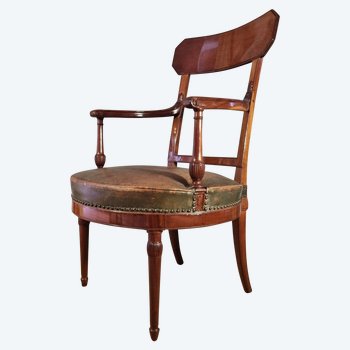 Jacob Frères: Office Armchair Stamped From The Directoire-consulate Period.