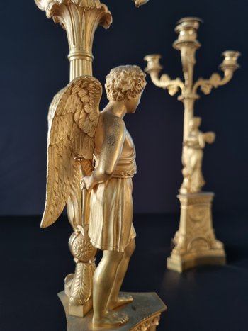 Claude Galle, Superb Pair Of Empire Period Candelabra.