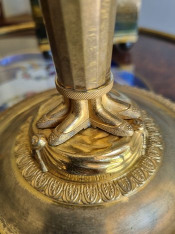Claude Galle, Pair Of "Wonderful" Candlesticks From The Empire Period.