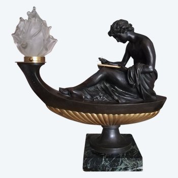 Thomire : Allégorie De La Philosophie.grand Bronze d'époque Empire.
