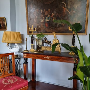 Claude Galle: Rare pair of candlesticks from the Empire-Consulate period.