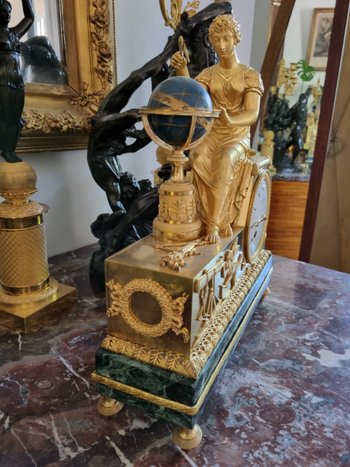 Bellissimo Pendolo Firmato Per Lo Studio Dell'Astronomia, Periodo Impero.