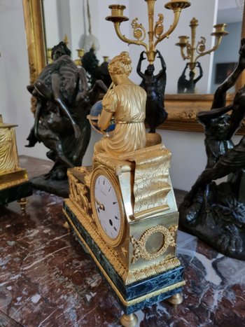 Bellissimo Pendolo Firmato Per Lo Studio Dell'Astronomia, Periodo Impero.