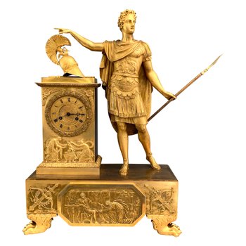 Feuchère P. F: Exceptional Achilles Glory Clock, Empire period.