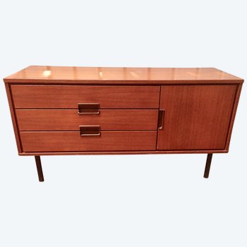 Kleines skandinavisches Sideboard aus Teakholz