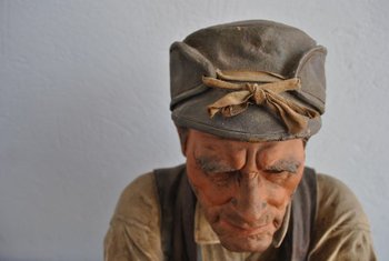 Terracotta Policroma Firmata Le Guluche