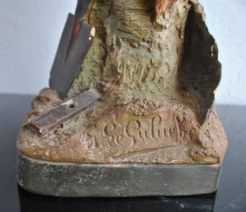 Terracotta Policroma Firmata Le Guluche