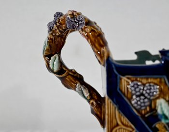 Pair of Barbotine Planters, G. De Bruyn - 1900s