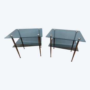 Pair of sofa ends or bedside tables in the Jansen house style