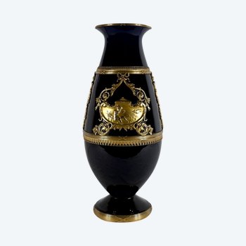 Vase en Céramique et Bronze Doré – Fin XIXe