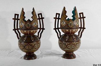 Wichtige Keramikvasen, spanisch-maurisch - Ende des 19. Jahrhunderts