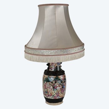 Lampe aus Nanjing-Porzellan, China - Ende 19.