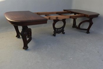 Table En Acajou Richement Travaillée Art Nouveau 1900