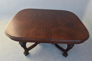 Table En Acajou Richement Travaillée Art Nouveau 1900