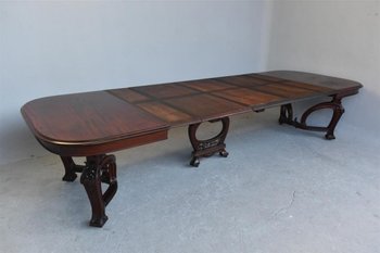Table En Acajou Richement Travaillée Art Nouveau 1900