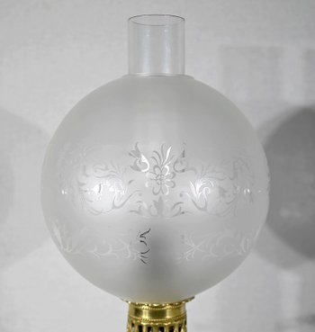 Coppia di lampade a olio, periodo Napoleone III - metà del XIX secolo