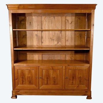 Cherry wood open bookcase - 1900