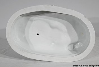 Earthenware " Couple of Galants ", after F.Boucher, Sèvres - End of XIXth century